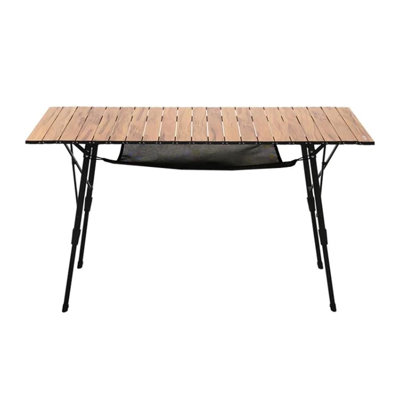Mesa Plegable Telescopica Para Exterior - Madera-0