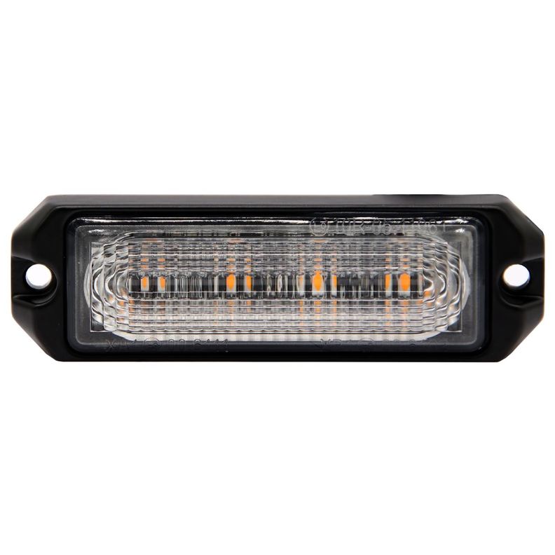 Barra Destellante 26 Patrones 96Mm 9V30V Base Aluminio Pc Transparente Ip67 4Led Verde-0