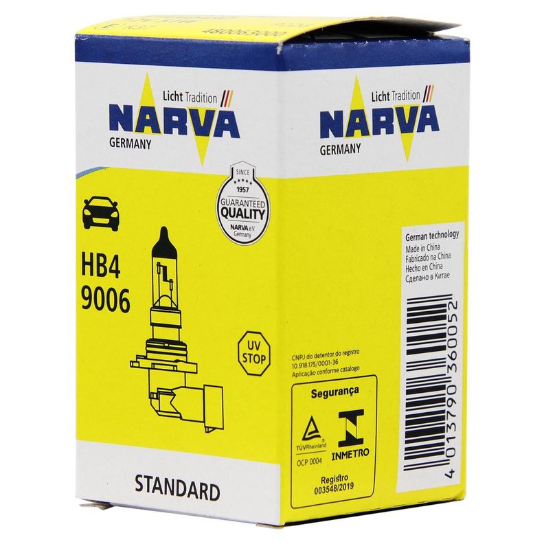 Ampolleta Halógena 9006 Hb4 12V 55W P22D  -1