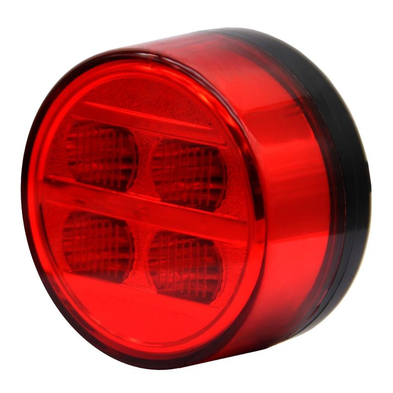 Farol Lateral 4Led 70Mm Bivoltaje Bus Brasil Rojo-1