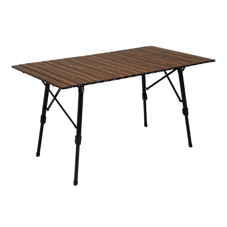 Mesa Plegable Telescópica Para Exterior - L / Madera-0
