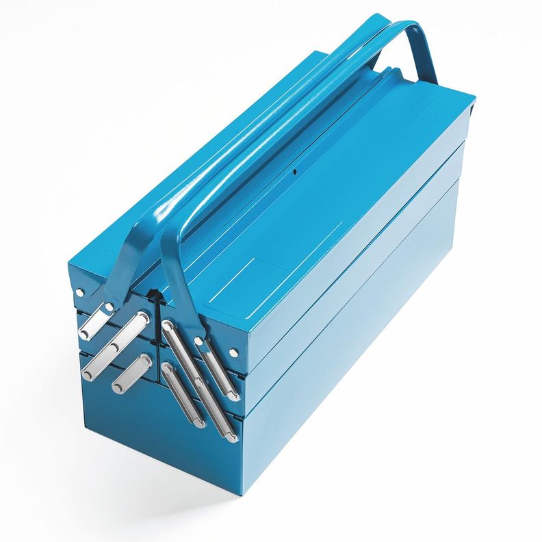 Caja Para Herramientas Tramontina 5 Cajones Azul-0