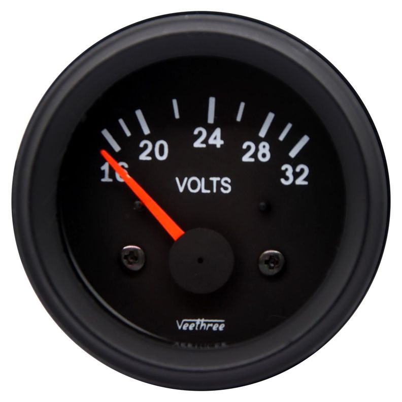Marcador Voltimetro 52Mm 16-32V Tipo Socket-0