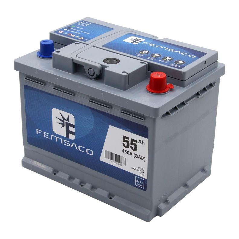 Bateria Femsaco 55530 55Ah Positivo Derecho Normal-1