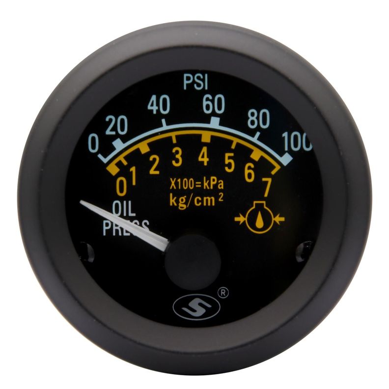Marcador Presion Aceite Elec24V 52Mm Csensor 0100Psi-0
