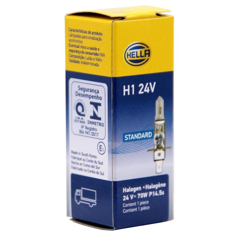 Ampolleta Halógena H1 24V 70W P14.5S T2.5  -1