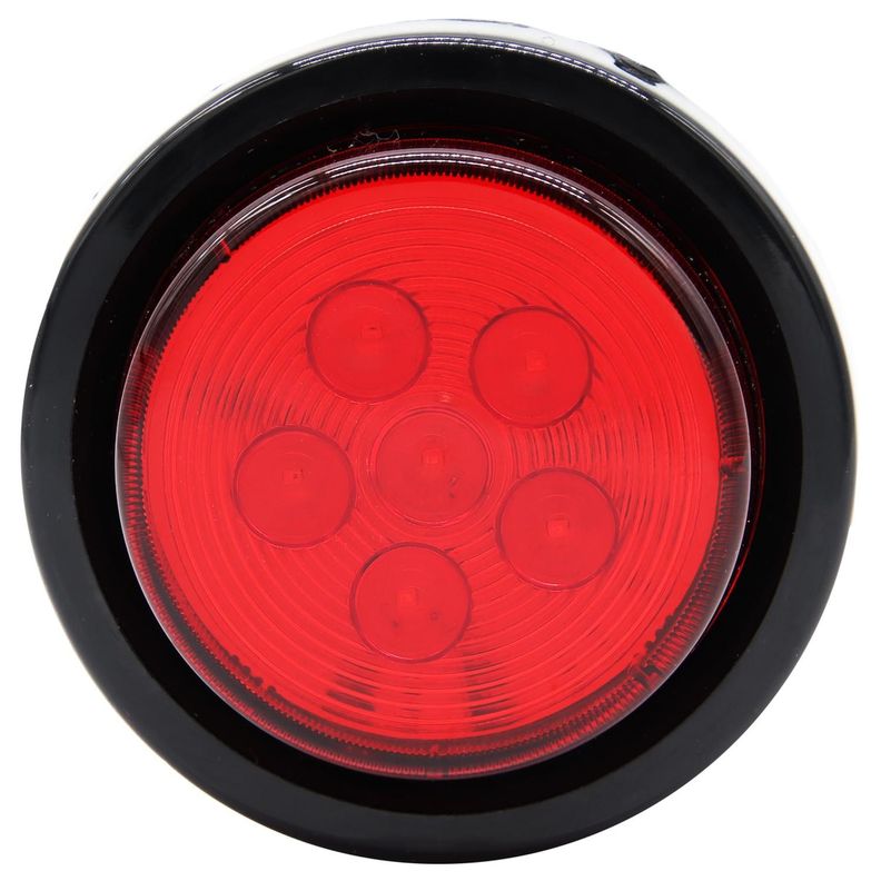 Farol Rojo 2.5 Pulgadas 6Led Smd 10-30V 3 Cables-0