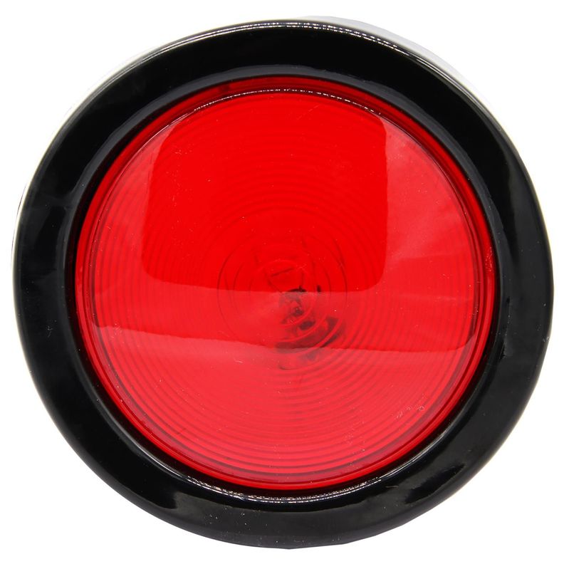 Farol Trasero Universal Rojo 4 Pulgadas Con Goma-0