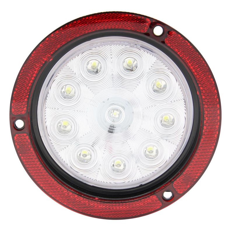 Farol 10Led 4 Pulgadas Con Bisel Reflectante Cristal 12V/24V-0