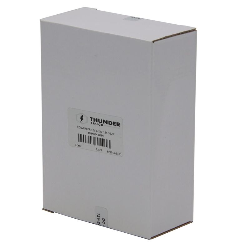 Conversor 12V A 24V 15A 360W 108X80X39Mm-3
