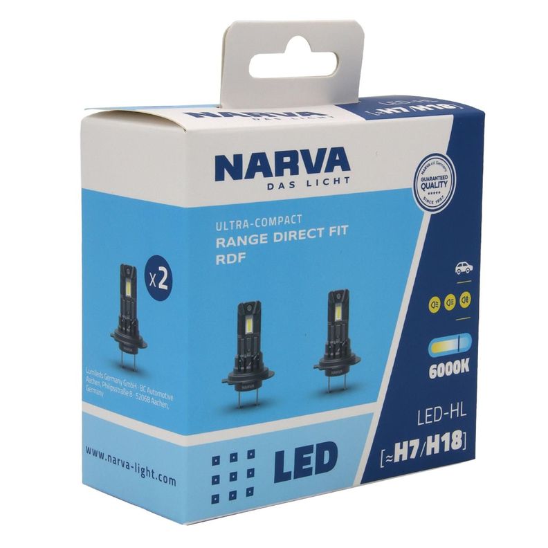 Set Ampolletas Led H7 Y H18 12V 16W Compacta-2