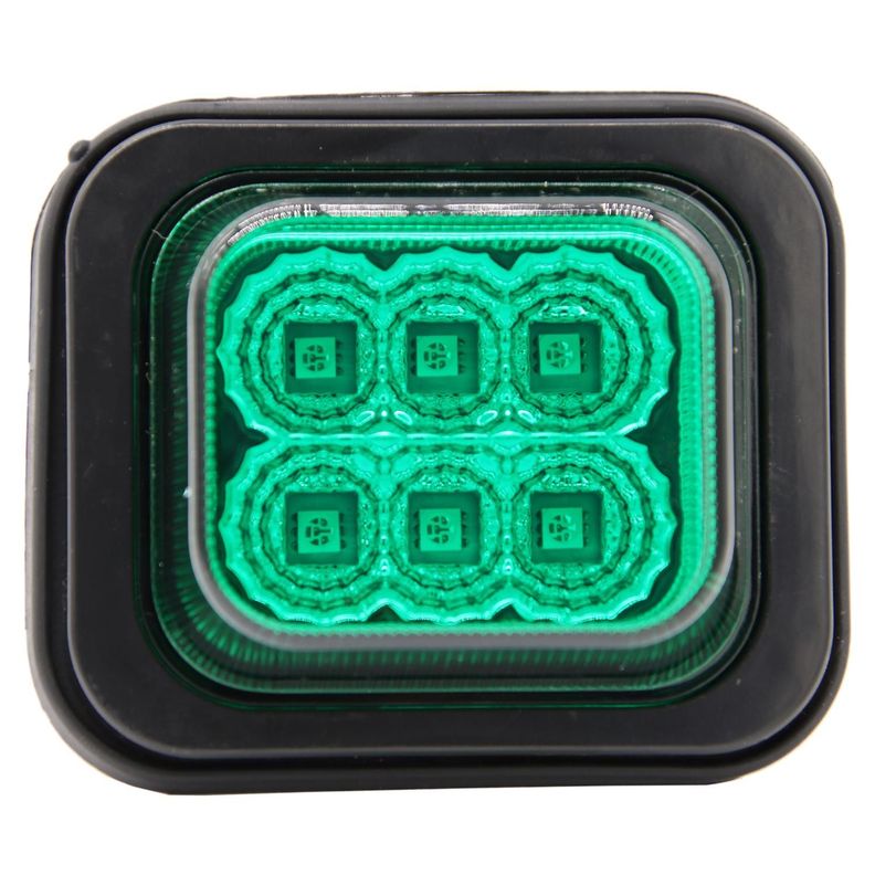 Farol Lateral 6Led 12/24V Verde =634-0