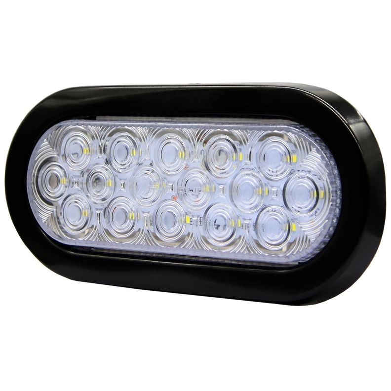 Farol Ovalado 16Led Bivoltaje 170X60Mm Cristal Conector Pig Tail-1