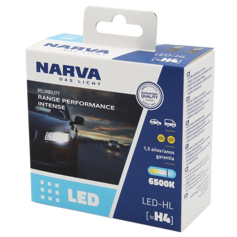 Set Ampolletas Led Narva H4 24W 12/24V-2