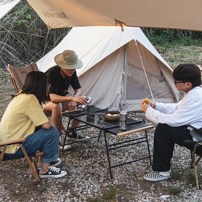 Mesa Camping De Empalme Plegable - 4 Piezas / 4 Soportes-2