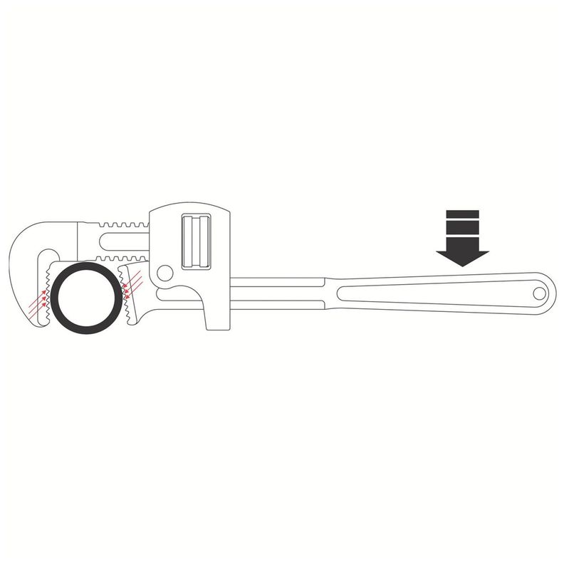 Llave Para Tubo Stillson 10 Tramontina Pro-2