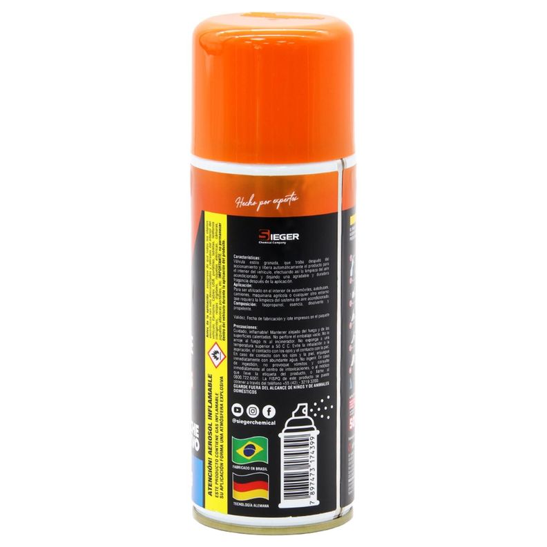 Limpiador Aire Acondicionado Sieger 200ML SC105-1