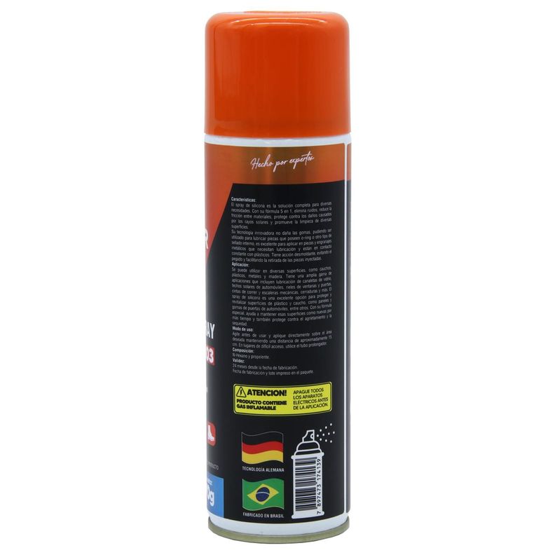 Silicona Spray Abrillantadora Y Lubricante 300Ml Sieger-1