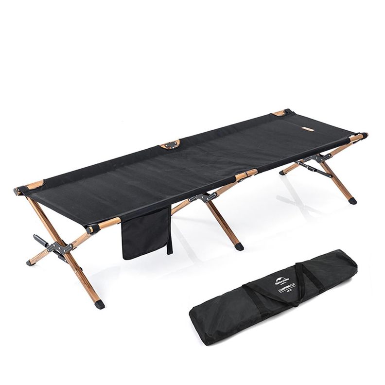 Cama de Campamento Plegable Para Exterior - Negra-0