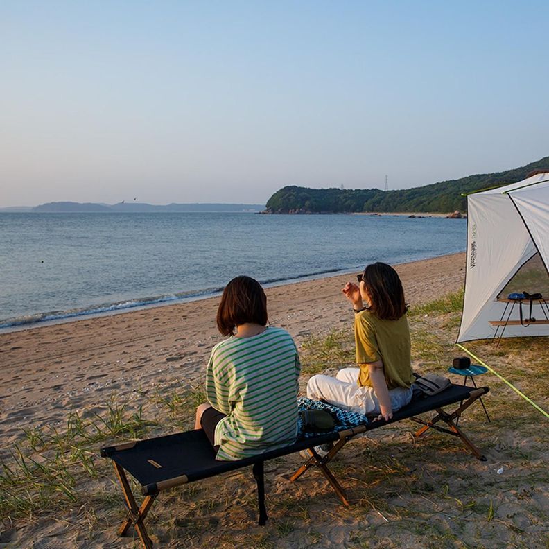 Cama de Campamento Plegable Para Exterior - Negra-2