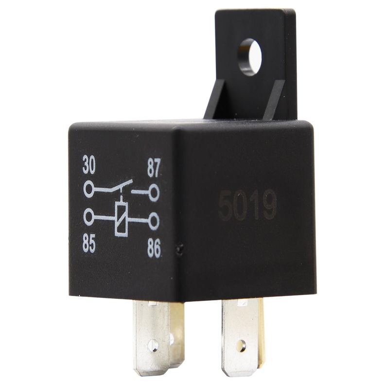 Relay 12V 40 Amp 4P Universal Con Soporte-0