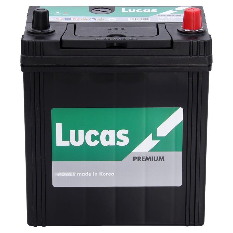 Batería Lucas Premium 35 Amp Positivo Derecho Normal-0
