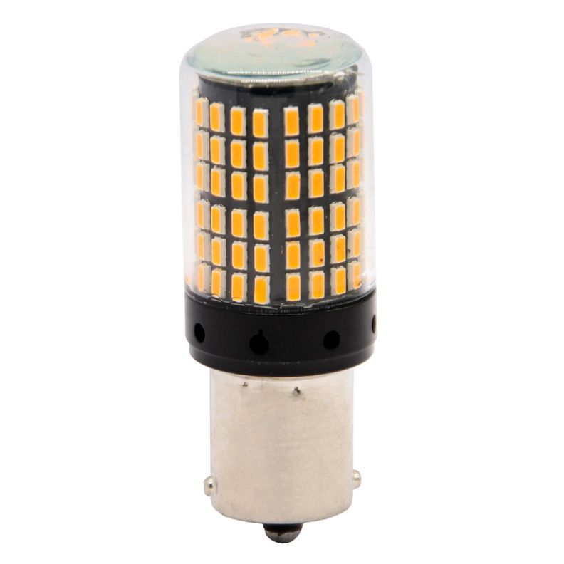 Ampolleta Led 1156 12V24V Canbus Color Ambar Fija Ba15S-0