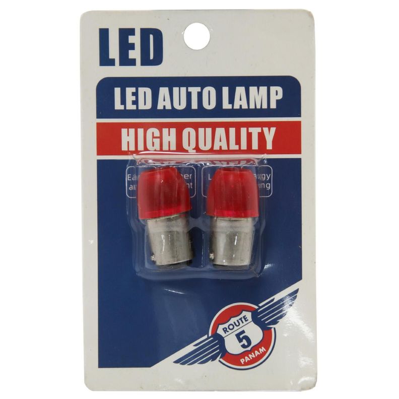 Ampolleta Led 1157 12V Color Roja Fija Bay15D-1