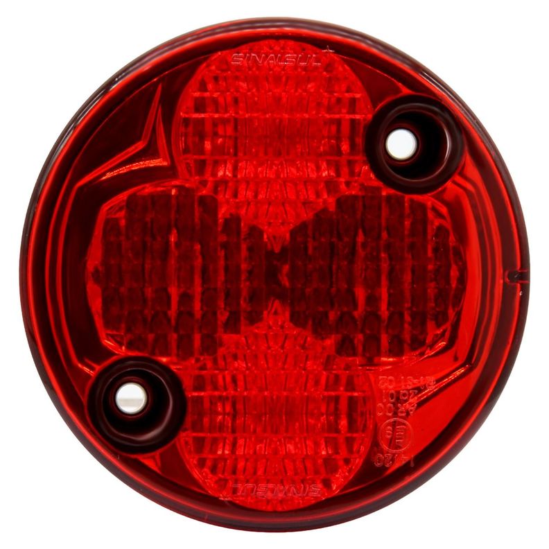Faro Delimitador 75Mm Marcopolo Rojo Led 24V Fijacion Fr-0