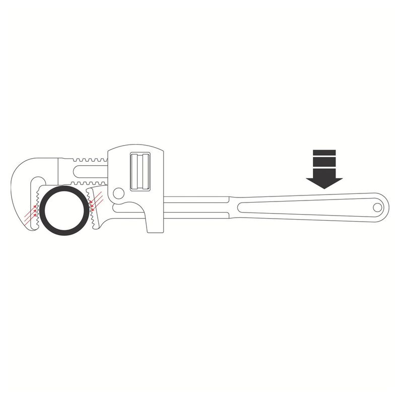 Llave Para Tubo Stillson 12 Tramontina Pro-2