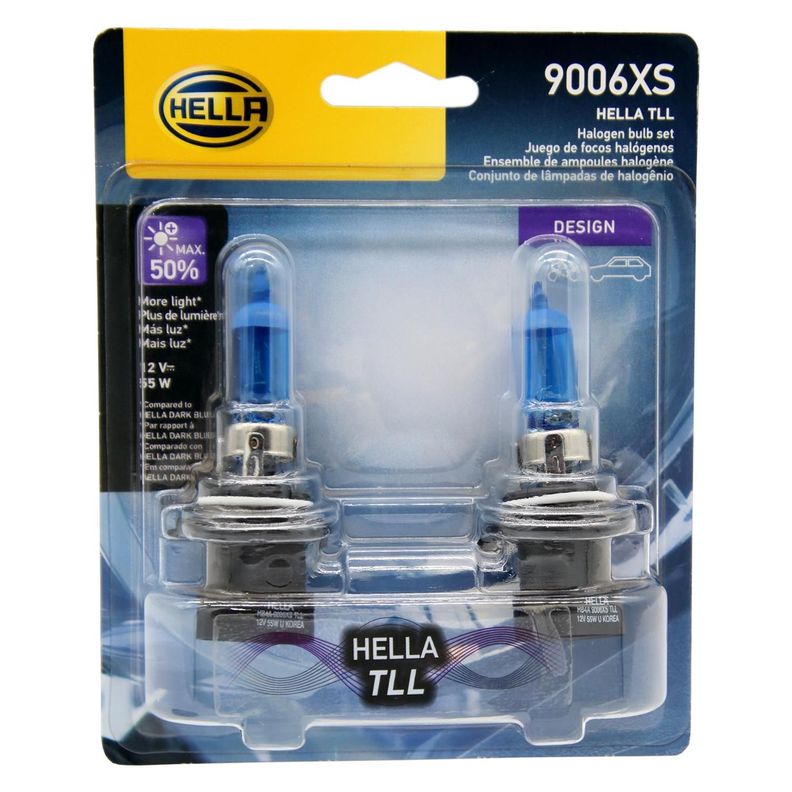 Ampolleta Halógena 9006Xs Hb4A 12V 55W P22D Azul (Par)-0