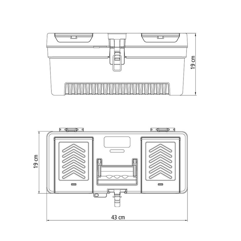 Caja Organizadora de Herramientas 43 Cm Tramontina Master-2