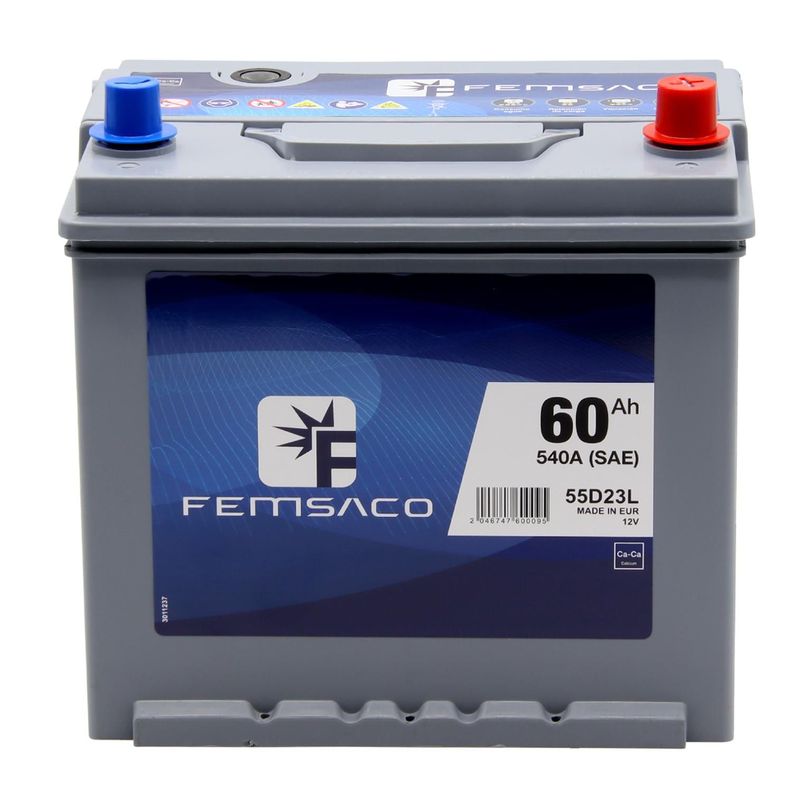 Bateria Femsaco 60Ah Positivo Derecho Normal 490 CCA-0