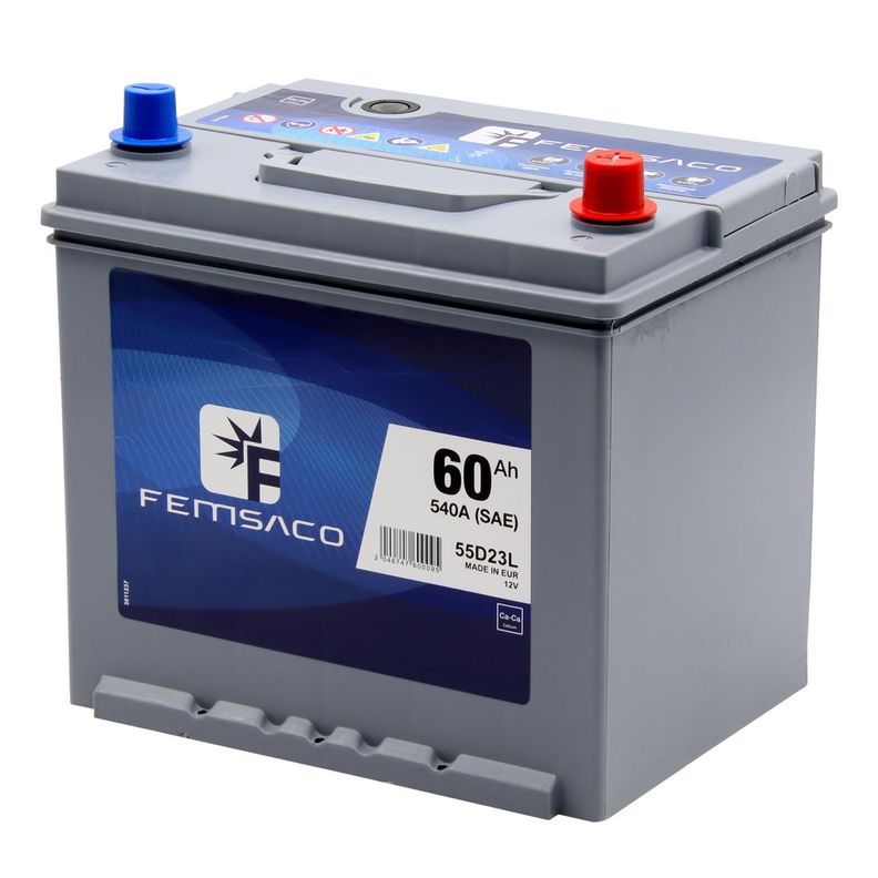 Bateria Femsaco 60Ah Positivo Derecho Normal 490 CCA-1