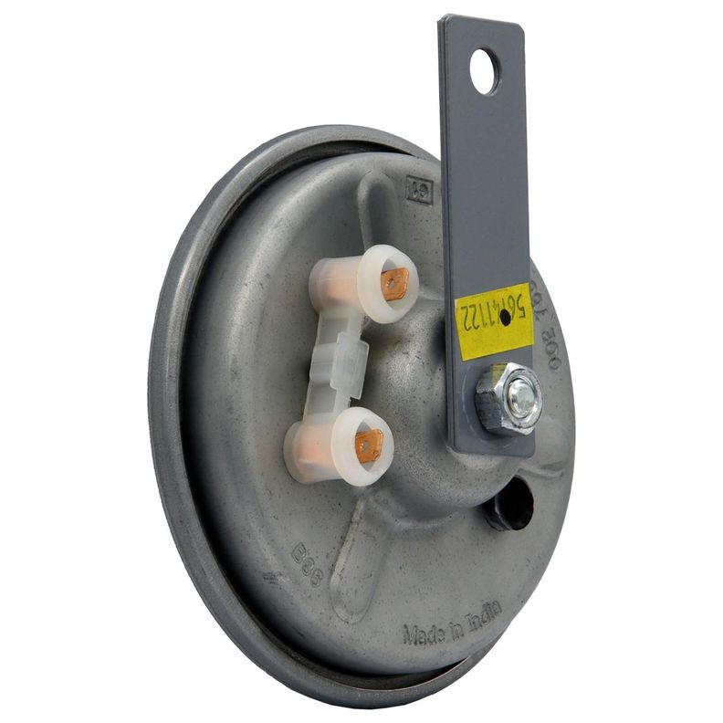 Bocina Tipo Plato Gris 24V 72W 400Hz 112MM-2