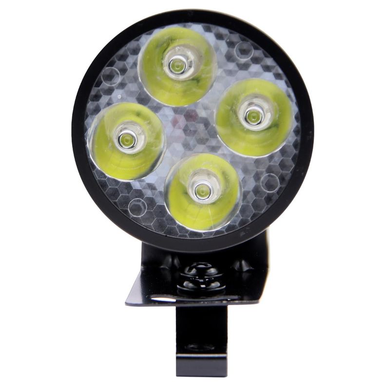 Farol Moto 4 Led 12V 4W Carcaza Negra-0