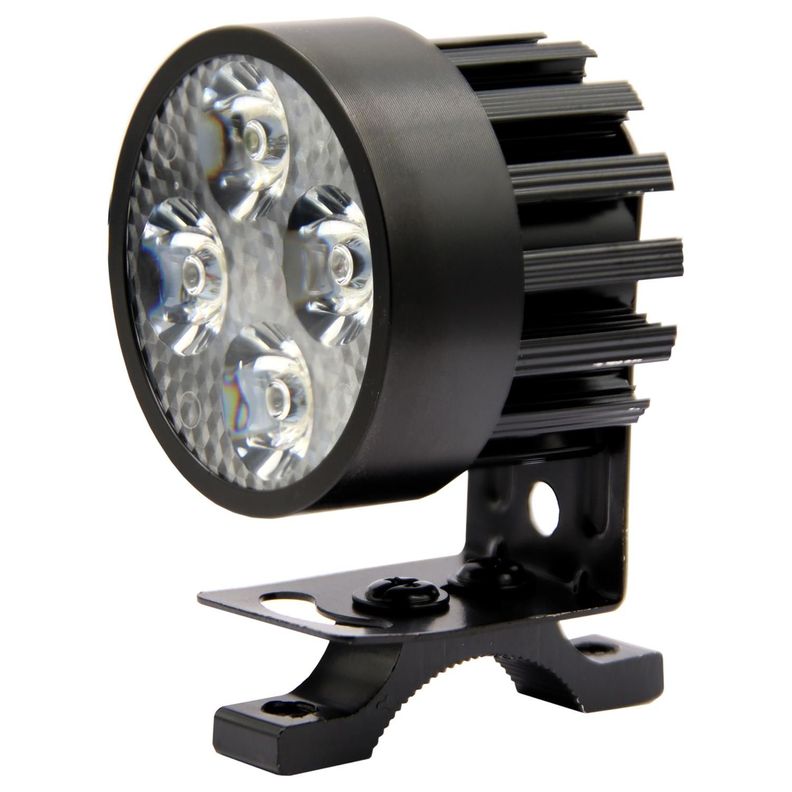Farol Moto 4 Led 12V 4W Carcaza Negra-1