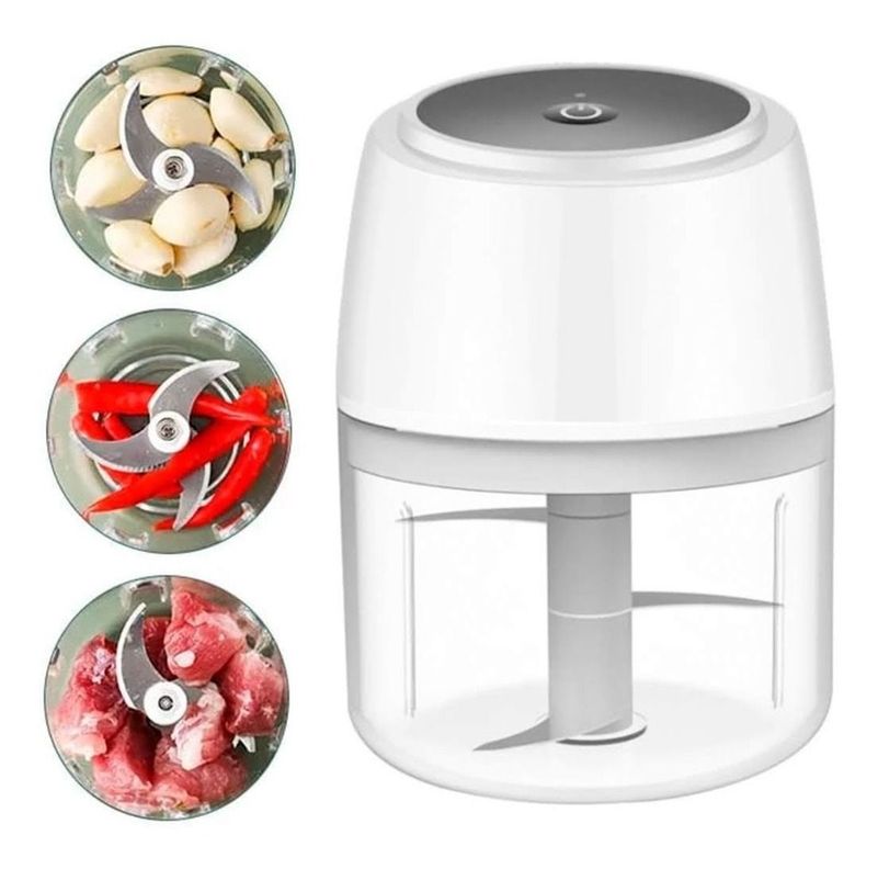 Picador De Ajo Multiuso Triturador De Ajo Electrico Usb-0
