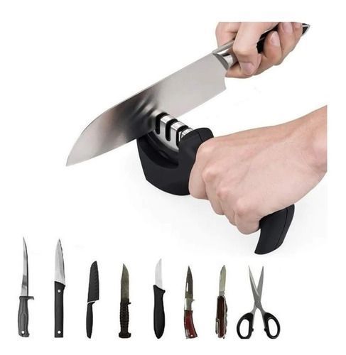 Afilador De Cuchillos Manual De 3 Etapas Con Herramienta-4