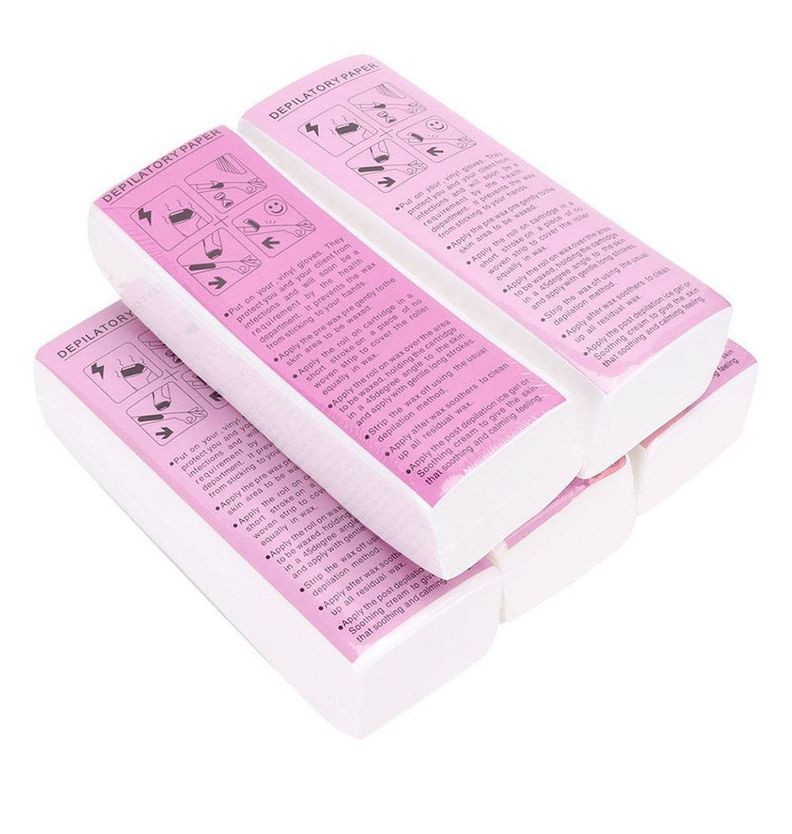Bandas Depilatorias Papel Cera Para Depilar 100 Und-3