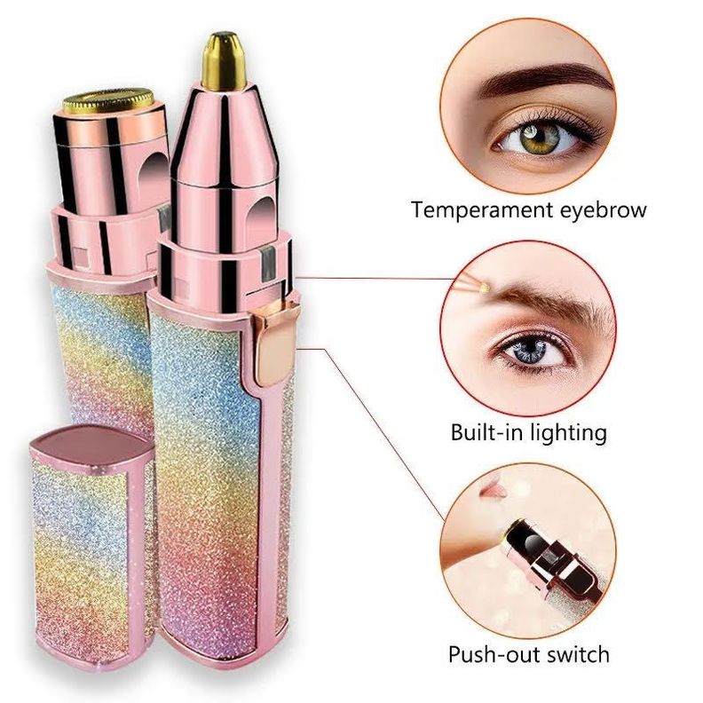 Depilador Facial Cejas Recortador Electrico Portatil Recargable USB -4