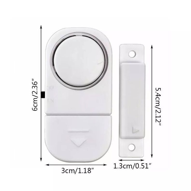 Pack x4 Alarma Sensor Magnetico Para Puertas y Ventanas-1