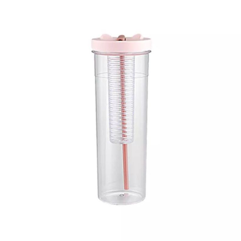 Botella Agua Con Difusor Vaso de 1Litro Con Bombilla Antiderrame-0