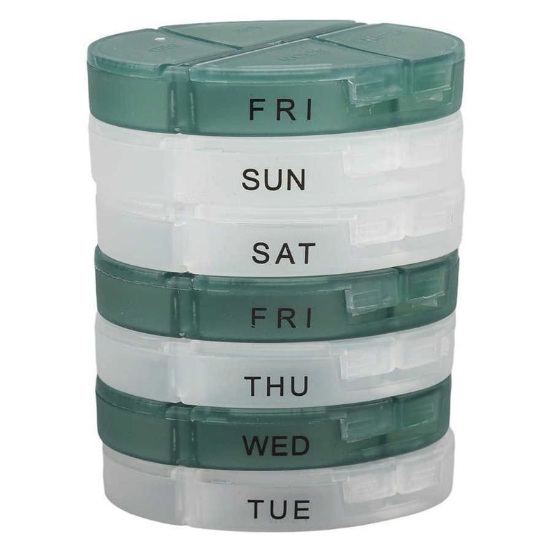 Pastillero Semanal Con 4 Tomas Por Día Mañana Tarde Y Noche-1