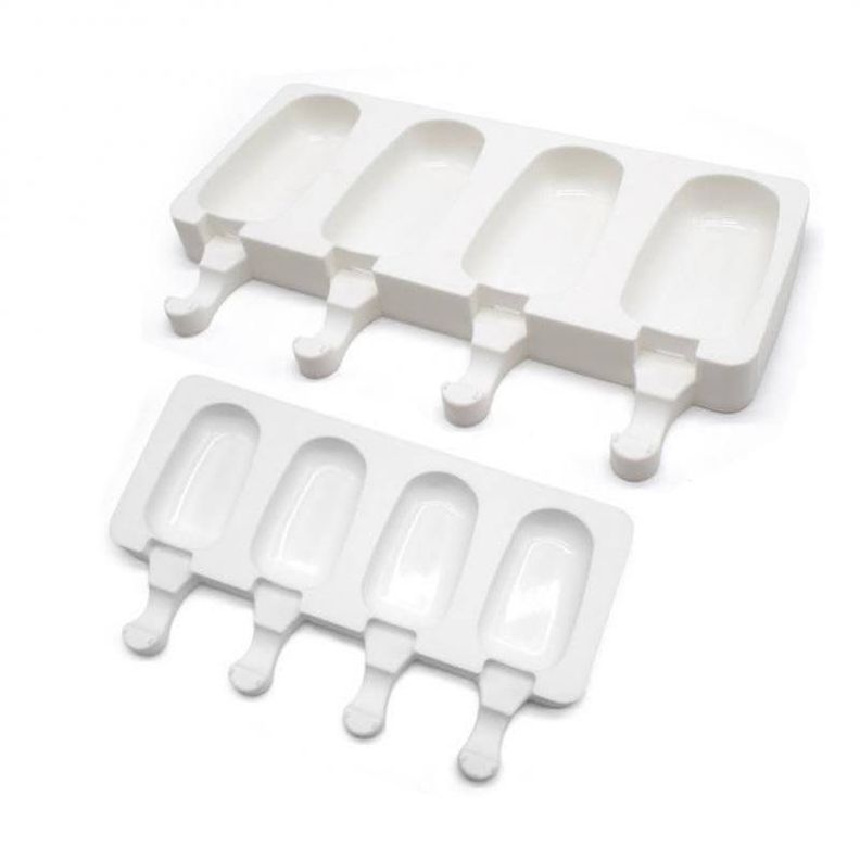 Pack x2 Moldes De Helado Silicona Reutilizable + Paletas-0