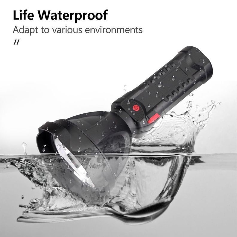 Linterna Recargable Usb 3 Modos Impermeable Emergencia-4