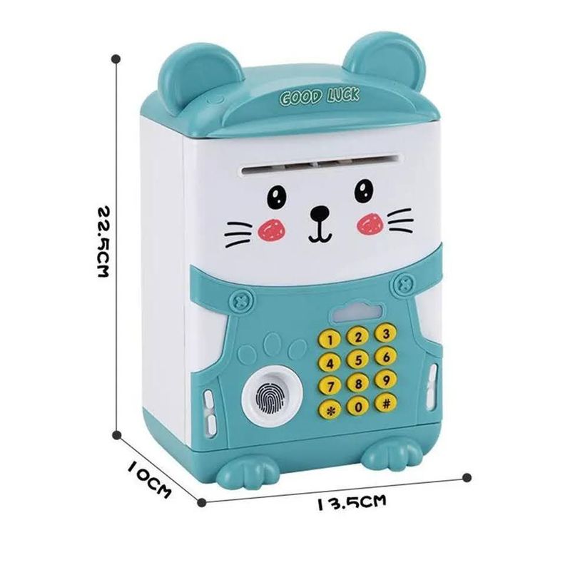 Alcancía Electronica Niños Caja Fuerte Con Huellas Portátil Automatica-1