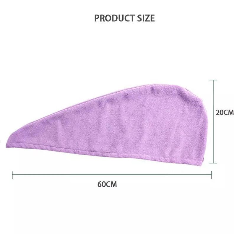 Gorro Toalla Microfibra Ducha Cabello Para Secar Cabello-3