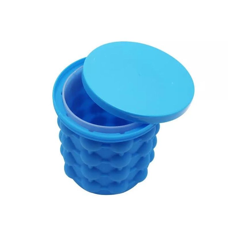 Hielera Cubetera  Molde para Hielo Facil de Silicona Portatil-2