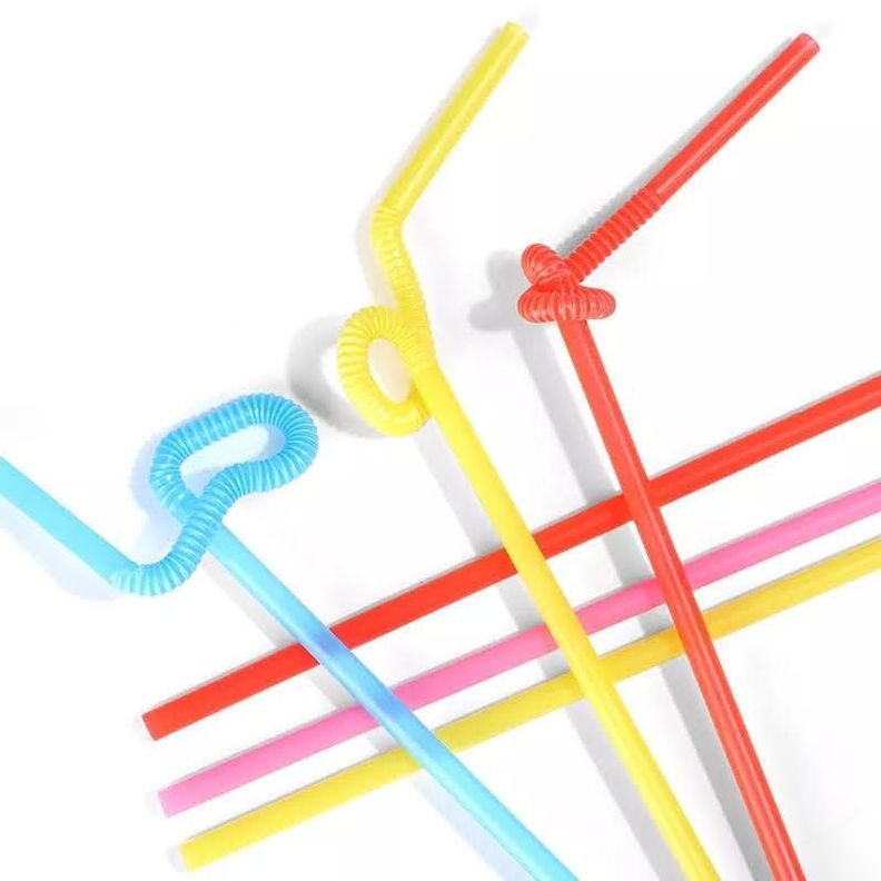 Bombillas De Colores Plasticas x 100 und-1